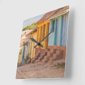 Woninghuizen, Trinidad, Cuba Vierkante Klok (Hoek)