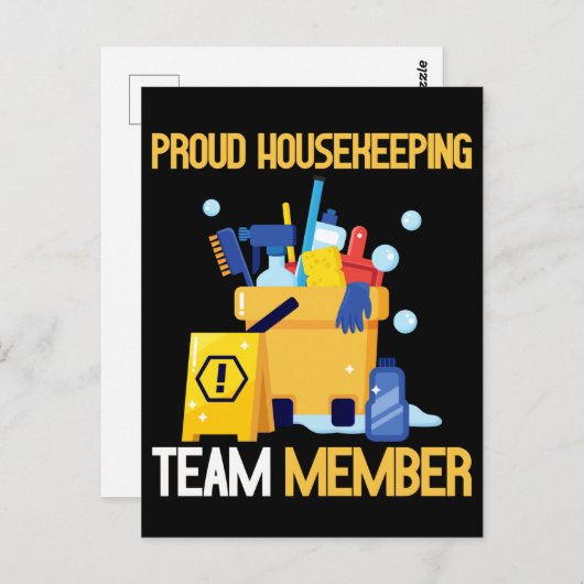 Woningopslagteam voor dakbedekking briefkaart (Voorkant / Achterkant)