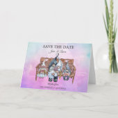 Woningsuitnodiging, Cute Gnomen Save the Date Card Feestdagen Kaart (Voorkant)