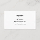 woningverbetering in de bouw visitekaartje (Achterkant)