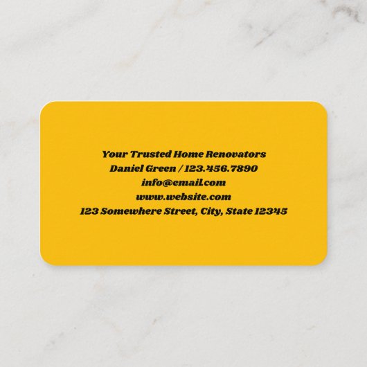 🏠︎ Woningverbouwing Visitekaartje (Achterkant)