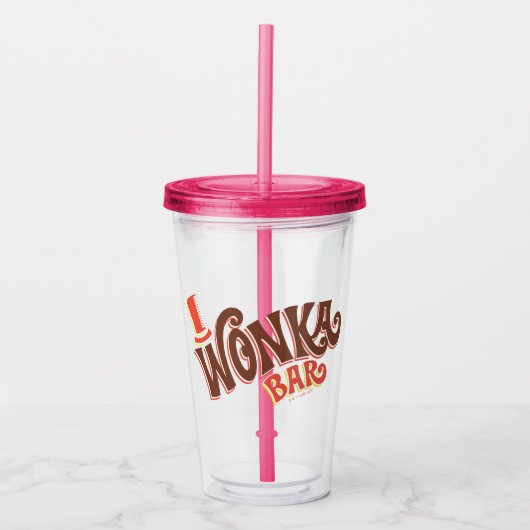 Wonka Bar Logo Acryl Drinkbeker (Voorkant)