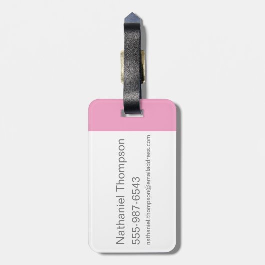 Wonka Bar Logo Bagagelabel (Achterkant verticaal)