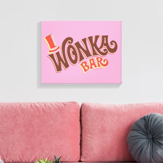 Wonka Bar Logo Canvas Afdruk (Insitu (Woonkamer))