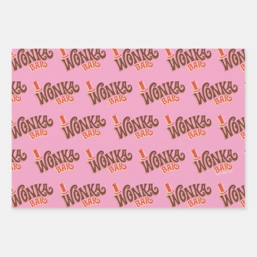 Wonka Bar Logo Inpakpapier Vel (Voorkant 3)