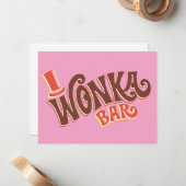 Wonka Bar Logo Notitiekaartje (Voorkant / Achterkant in situ)