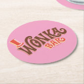 Wonka Bar Logo Ronde Kartonnen Onderzetter (Gebogen)