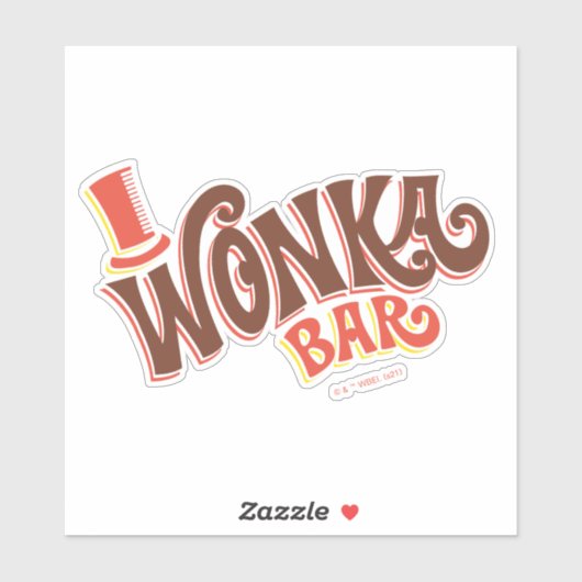 Wonka Bar Logo Sticker (Vel)