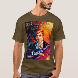 Wonka en chocolade fanart t-shirt