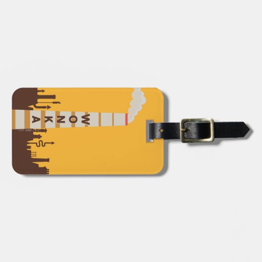 Wonka Factory Silhouette Bagagelabel (Voorkant horizontaal)