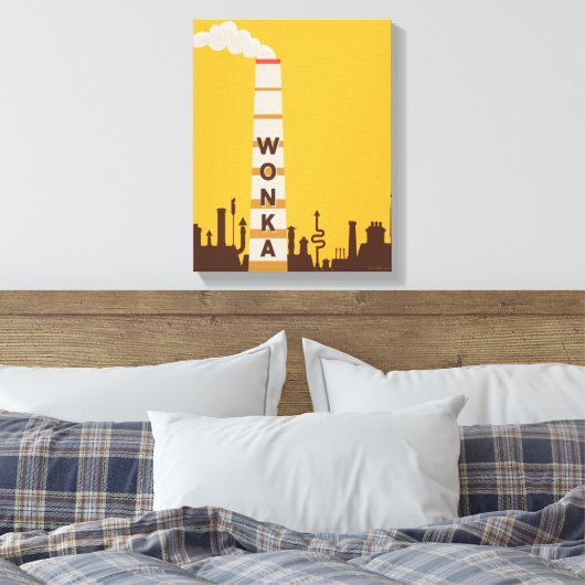 Wonka Factory Silhouette Canvas Afdruk (Insitu (Slaapkamer))