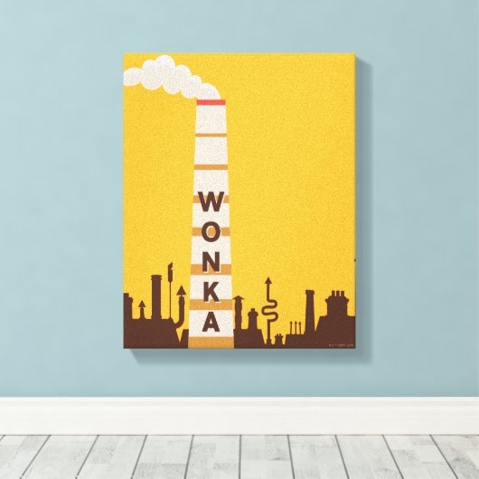 Wonka Factory Silhouette Canvas Afdruk (Insitu (Houten vloer))