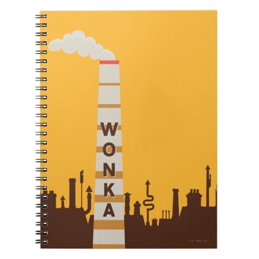 Wonka Factory Silhouette Notitieboek (Voorkant)