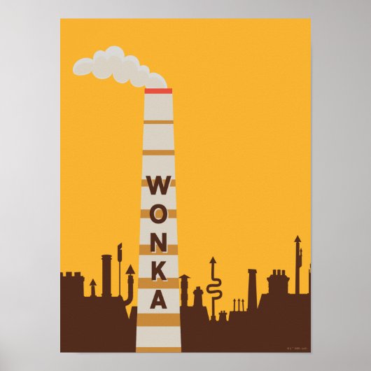 Wonka Factory Silhouette Poster (Voorkant)