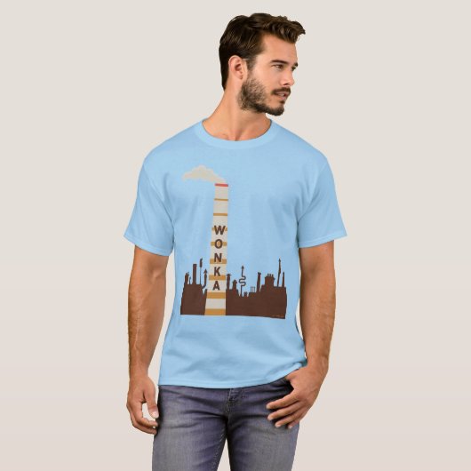 Wonka Factory Silhouette T-shirt (Voorkant volledig)