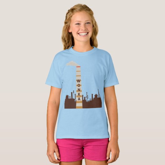 Wonka Factory Silhouette T-shirt (Voorkant volledig)