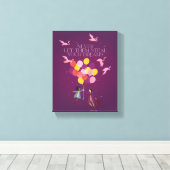 Wonka "Laat ze nooit je dromen stelen" Canvas Afdruk (Insitu (Houten vloer))