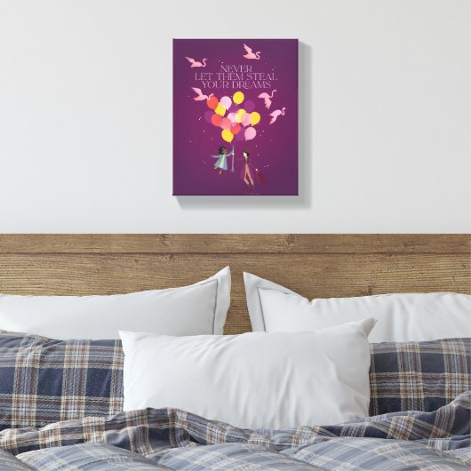 Wonka "Laat ze nooit je dromen stelen" Canvas Afdruk (Insitu (Slaapkamer))