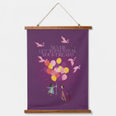 Wonka "Laat ze nooit je dromen stelen" Hangend Wandkleed (Voorkant)