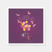 Wonka "Laat ze nooit je dromen stelen" Servet (Voorkant)