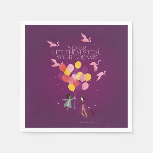 Wonka "Laat ze nooit je dromen stelen" Servet (Voorkant)