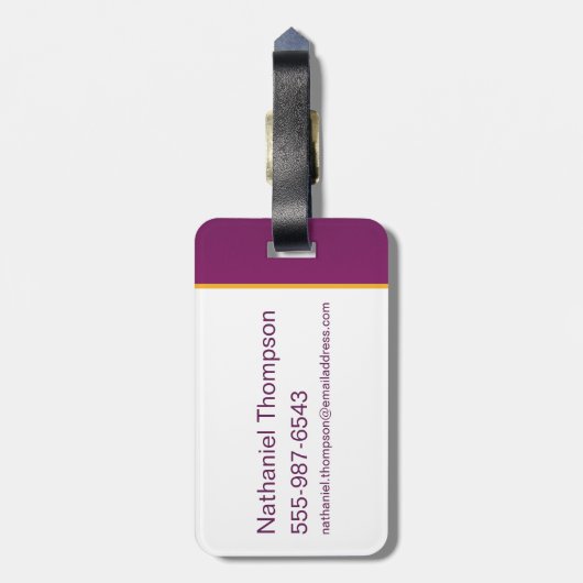 Wonka Snoep Store Graphic Bagagelabel (Achterkant verticaal)