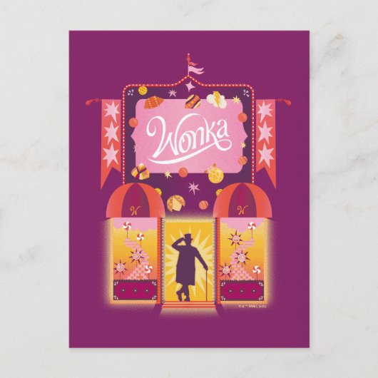 Wonka Snoep Store Graphic Briefkaart (Voorkant)