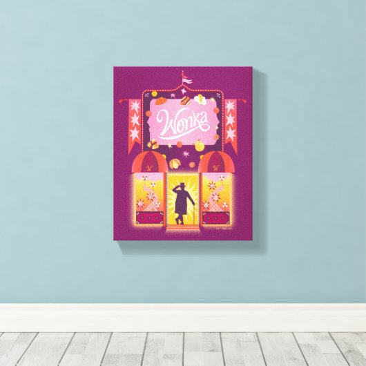 Wonka Snoep Store Graphic Canvas Afdruk (Insitu (Houten vloer))