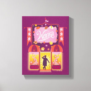 Wonka Snoep Store Graphic Canvas Afdruk