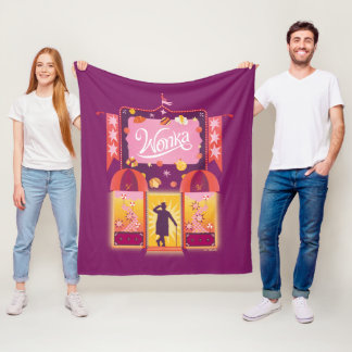 Wonka Snoep Store Graphic Fleece Deken
