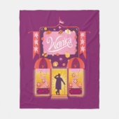 Wonka Snoep Store Graphic Fleece Deken (Voorkant)