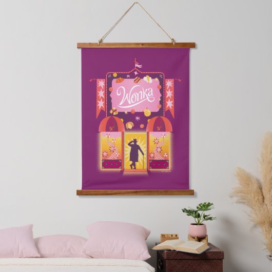 Wonka Snoep Store Graphic Hangend Wandkleed (Slaapkamer)