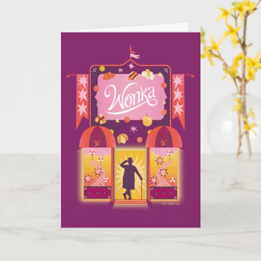 Wonka Snoep Store Graphic Kaart (Gele Bloem)