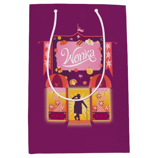 Wonka Snoep Store Graphic Medium Cadeauzakje (Voorkant)