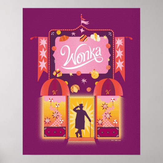 Wonka Snoep Store Graphic Poster (Voorkant)