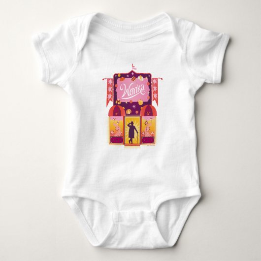 Wonka Snoep Store Graphic Romper (Voorkant)