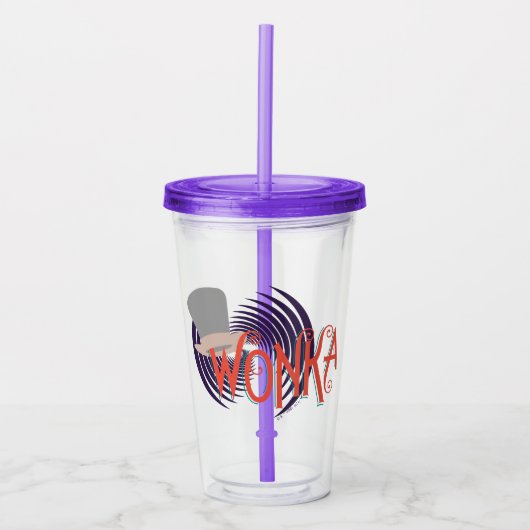 Wonka Spiral Logo Acryl Drinkbeker (Voorkant)