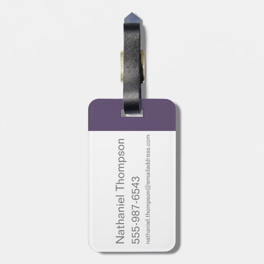 Wonka Spiral Logo Bagagelabel (Achterkant verticaal)