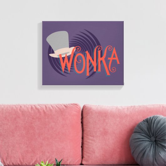 Wonka Spiral Logo Canvas Afdruk (Insitu (Woonkamer))