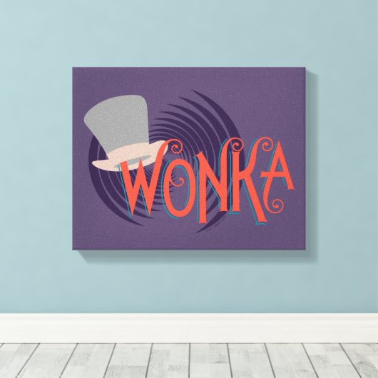 Wonka Spiral Logo Canvas Afdruk (Insitu (Houten vloer))