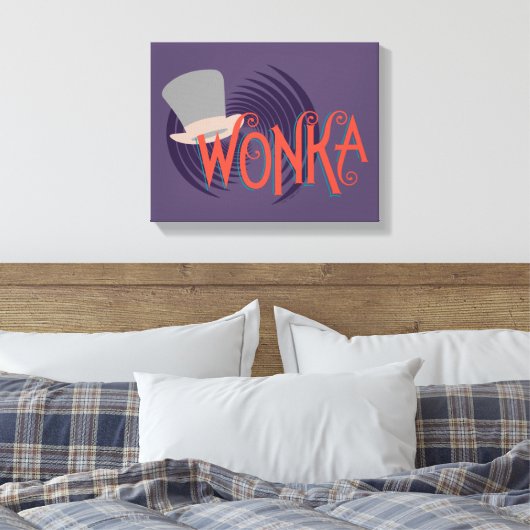 Wonka Spiral Logo Canvas Afdruk (Insitu (Slaapkamer))