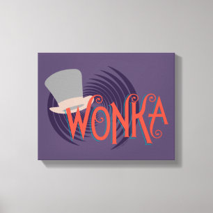 Wonka Spiral Logo Canvas Afdruk