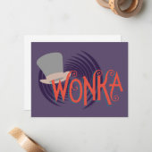 Wonka Spiral Logo Notitiekaartje (Voorkant / Achterkant in situ)