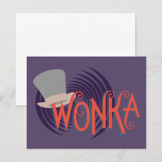 Wonka Spiral Logo Notitiekaartje (Voorkant / Achterkant)