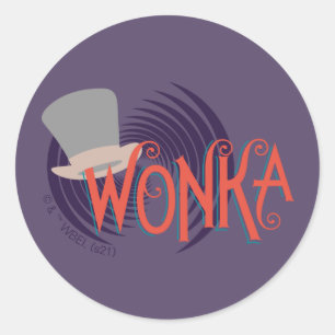 Wonka Spiral Logo Ronde Sticker
