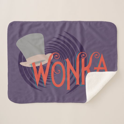 Wonka Spiral Logo Sherpa Deken (Voorkant (horizontaal))