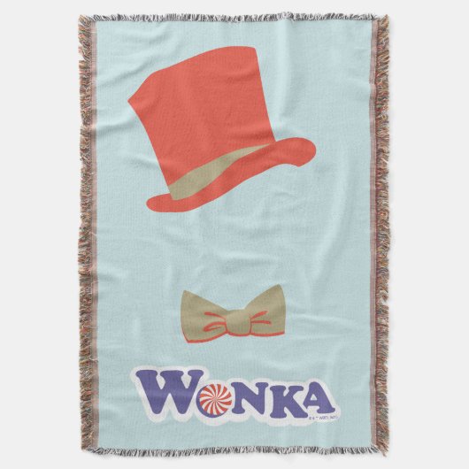 Wonka Top Hat & Bow Stropdas Deken (Voorkant Verticaal)