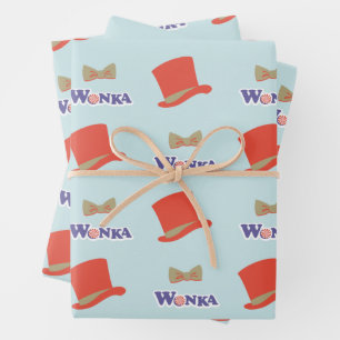 Wonka Top Hat & Bow Stropdas Inpakpapier Vel