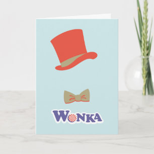 Wonka Top Hat & Bow Stropdas Kaart