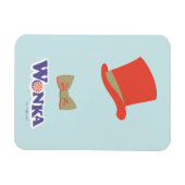 Wonka Top Hat & Bow Stropdas Magneet (Horizontaal)